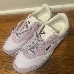 Reebok Women's Lavender Mixed-Material Sneakers- exclusive color- discontinued